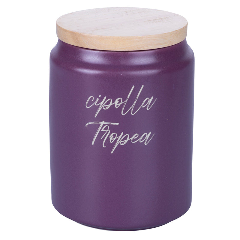 Barattolo Cipolle Tropea 900 ml in Stoneware VdE Tivoli 1996 Shades of Provence 