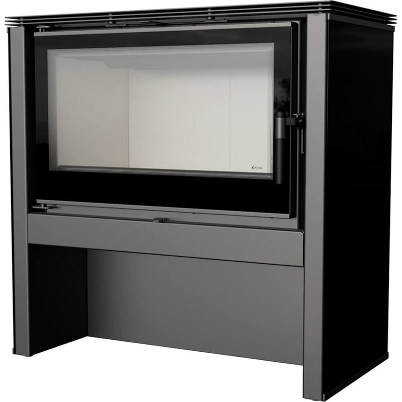 Stufa a Legna 6/16KW in Acciaio Flig Sheridan Nera