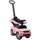 Macchina Cavalcabile Licenza Land Rover 84x40x94,5 cm con Maniglia e Barriera in PP e Acciaio Rosa      