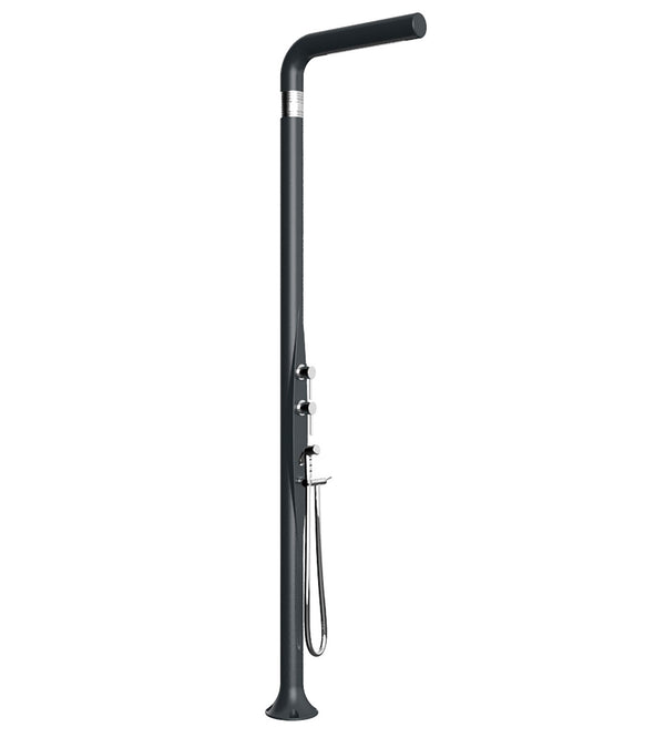 sconto Mitigeur de douche de jardin extérieur inverseur et douchette mobile Arkema Funny Yang Anthracite
