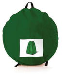 Tenda Cabina da Campeggio 115x115x190 cm in Poliestere Verde