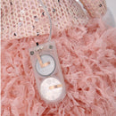 Angelo led tessuto rosa cm 15x12xh65