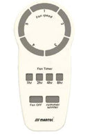 Ventilatore da Soffitto con 3 Pale in Abs Ø130 cm 5 Velocità Martec Vantage Bianco