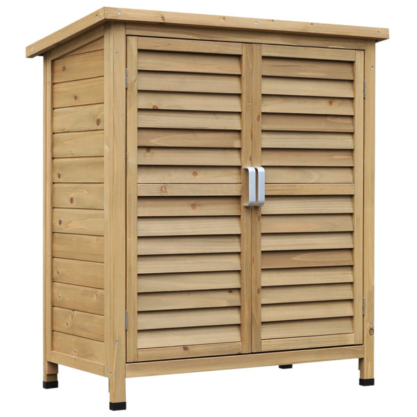 Armoire à outils de jardin 87x46,5x96,5 cm en bois de sapin sconto