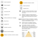 Applique Led Kuma Quadrato Braccio Flessibile Sensore Touch Luce Bianca Plastica Bianco Emuca