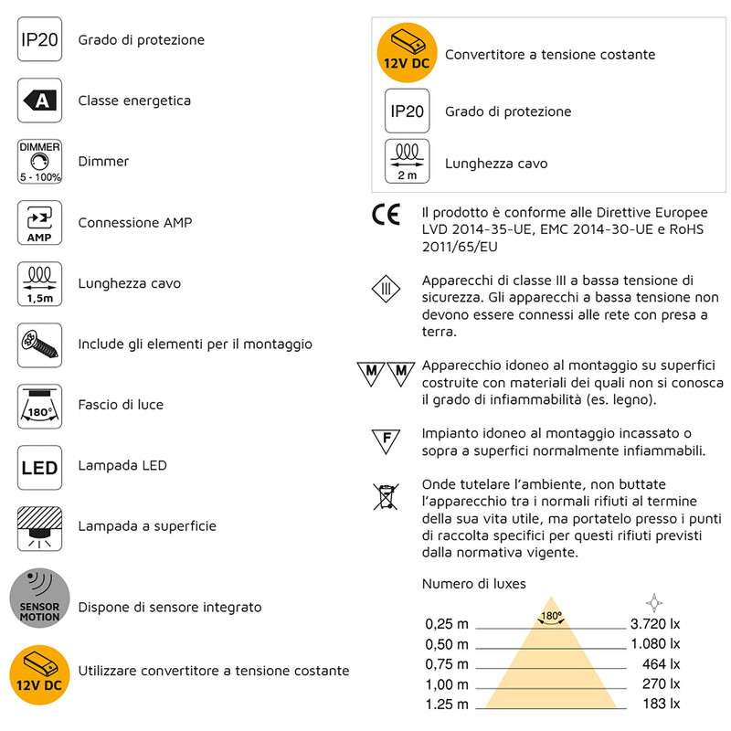 Applique Led Kuma Quadrato Braccio Flessibile Sensore Touch Luce Bianca Plastica Bianco Emuca