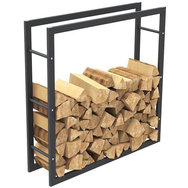 Portalegna Supporto Metallo Porta Legna Interno Legnaia Camino Stufa 100x100x25 prezzo