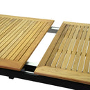 Tavolo Allungabile da Giardino 180/240x100xh76 cm in Alluminio Idaho Plus Antracite