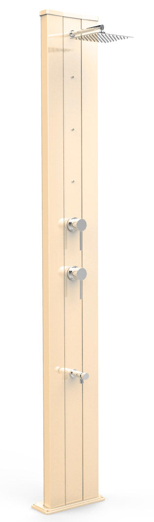 sconto Doccia Solare da Giardino 40L Miscelatore Nebulizzatore e Lavapiedi Arkema Dada S Champagne Bronze