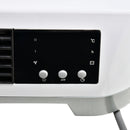 Stufa Elettrica da Parete 45x18,6x11,5 cm con Telecomando Bianco