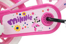 Bicicletta per Bambine 12" Disney Minnie Freno Caliper e Stabilizzatori in Acciaio Hi-Ten Rosa