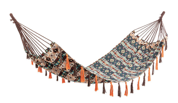 Amaca da Giardino 200x96 cm in Poli-Cotone Santander Marrone- Beige online