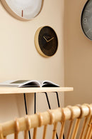 Orologio da Muro Ø 50x5 cm Whatever in Plastica Nero