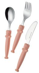 Set Posate per Bambini in Acciaio Eme Pappallegra Verde