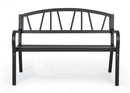Panca 2 Posti 123x57x87h cm Janelle Antracite 