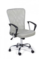 Sedia Poltrona Operativa da Ufficio in Tessuto a Rete Brisbane Grigia