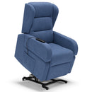 Poltrona Alzapersona Elettrica 71x79x106 cm in Tessuto Bilbao Blu