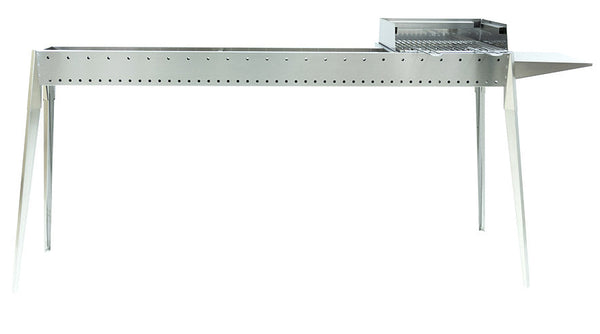 Cuisinière à Charbon Arrosticini 160 cm avec Barbecue Lisa Luxury Miami Grill 1200+400 sconto