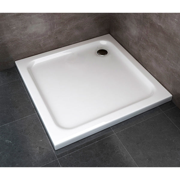 prezzo Receveur de Douche Carré H5cm en ABS Renforcé Blanc Différentes Tailles