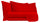 Parure de lit double dessus et dessous et taies d'oreiller en satin de polyester rouge