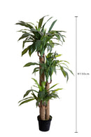 Pianta Artificiale Tronco Della Felicità con Vaso H 150 cm