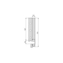 Cassetto Esterno Vertex 40 Kg H131 mm P 300 Grigio Antracite Acciaio Emuca