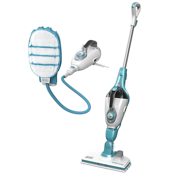 sconto Steam Mop Steam-mop Floor Cleaner + SteaMitt 13in1 Black Glove + Decker