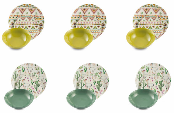 Service De Table 18 Pièces en Porcelaine et Grès VdE Tivoli 1996 Lamalima sconto