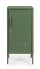 Comodino 1 Anta 40x35x76 cm Cambridge in Acciaio Verde