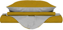 Copripiumino con Sacco e Federe Doubleface Senape\/Grigio Chiaro Varie Misure