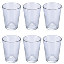 Set 6 Bicchieri Acqua Glace Party in Vetro VdE Tivoli 1996 Trasparente