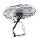 Ventilatore ad Alta Velocità Ø 45 cm 3 Pale 100W in Acciaio Laminato e Alluminio Argento      