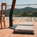 Ombrellone Decentrato da Giardino Ø4m Braccio in Legno Ecrù