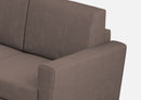 Divano Angolare 6 Posti 288x248x85 cm Yasel in Tessuto Talpa