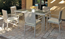 Set da Giardino Tavolo e 6 Sedie in Wicker Ranieri Malindi