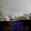 Scritta Luminosa Merry Christmas 273x83 cm Decorazione Natalizia LED da Esterno