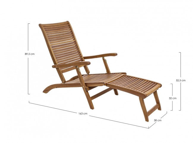 Poltrona 58x163x89,5h cm Steamer Noemi 