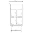 Mobile Lavatoio 50,5x50,5x87 cm 2 Cassetti Montegrappa Novella Dipiù Tortora
