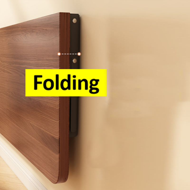 Tavolo Salvaspazio Pieghevole da Parete 60x40 cm in MDF Noce      