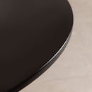 Tavolo Ø80x73,5 cm in Ferro e MDF Nero