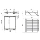 Cassetto Porta Scarpe Scarpiera per Armadio 80 cm Emuca Grigio Metallizzato