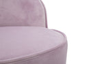 Sedia Mini Paris Rosa Ø45x62 cm Legno Spugna e Velluto Sintetico Rosa e Oro e Nero