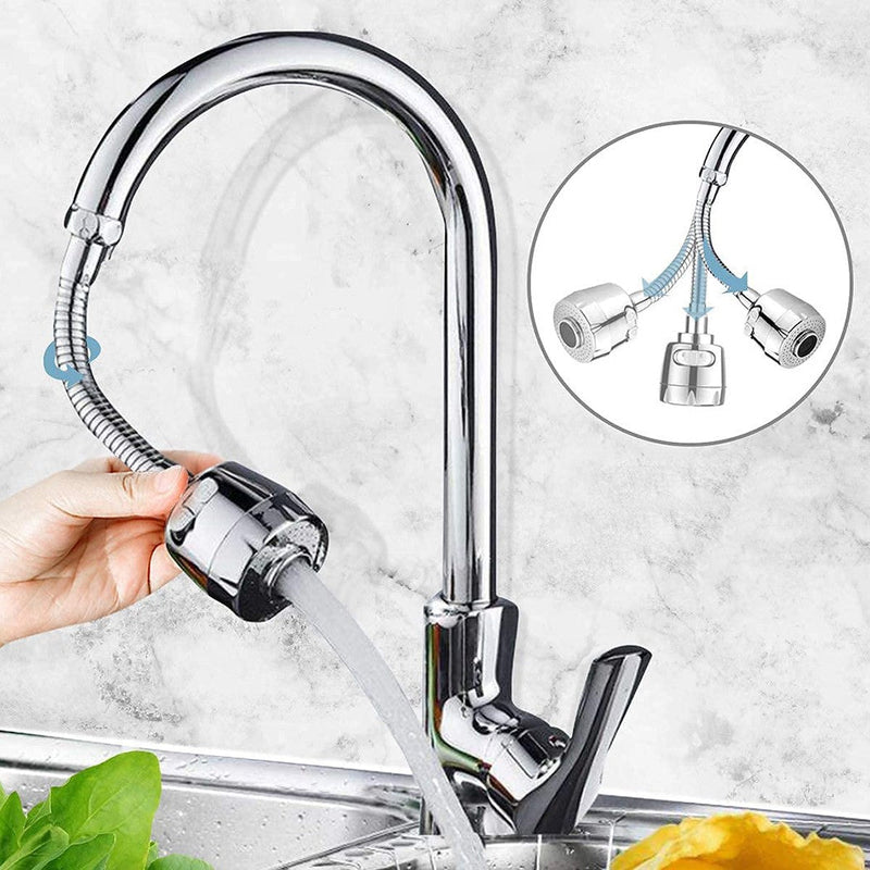 Rompigetto Flessibile per Rubinetto Cucina con Ugello Rotante a 360°