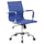 Fauteuil de bureau exécutif en similicuir Tosini Dallas Blue