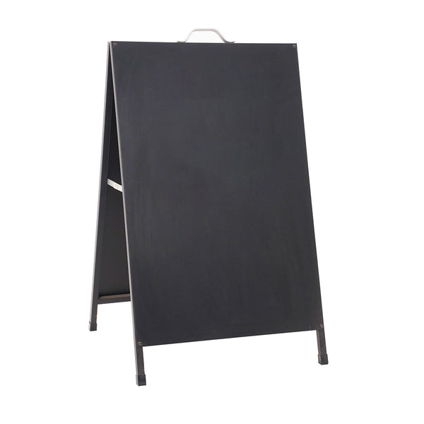 online Espositore Pubblicitario Bifacciale Bifacciale con Lavagna 60x90 cm in Metallo Nero