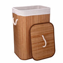 Cesto Portabiancheria bambù naturale cm 40x30xh57