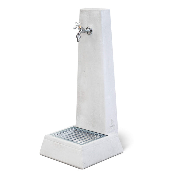 prezzo Fontaine de jardin sans robinet en béton granulé de marbre gris Oslo