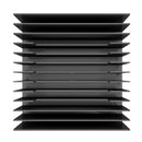 Braciere da Esterno a Legna in Acciaio 40x40x17,5 cm Flig Austin 40 Nero