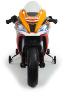 Moto Elettrica per Bambini 12V con Licenza Repsol Bianca e Arancione