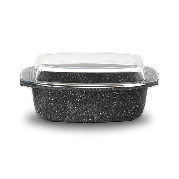 online Casseruola Rettangolare con Coperchio in Vetro Antiaderente 33x22 cm Olympia Hard Cook